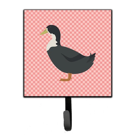 Carolines Treasures Blue Swedish Duck Pink Check Leash or Key Holder BB7862SH4